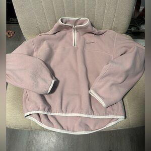 Lululemon tumbled fleece half zip jacket in Mink Berry